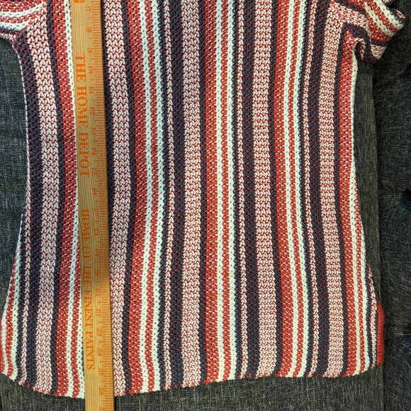 Soft Surroundings Montego Bay Striped Chunky Knit Sweater M Medium - Picture 7 of 7